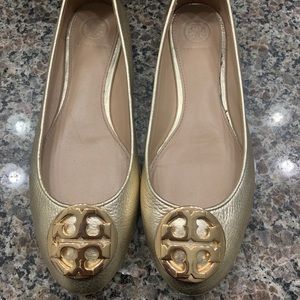 Tory Burch Claire ballet flat Gold